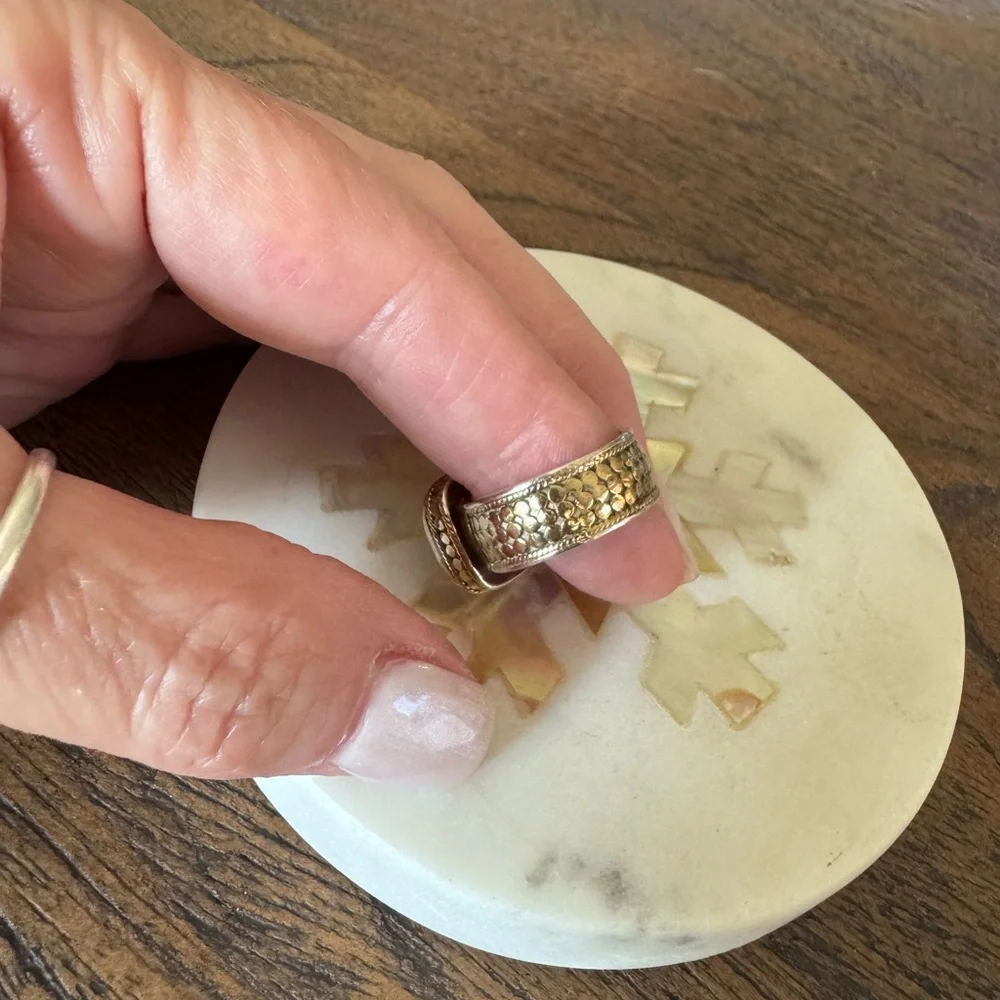 Anna Beck 14k Green Quartz ring - Picture 3 of 6